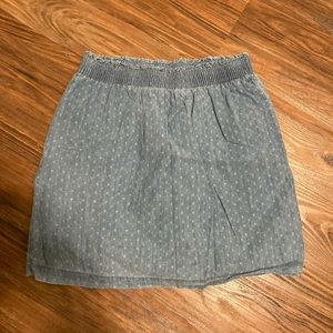 J. Crew chambray sidewalk skirt